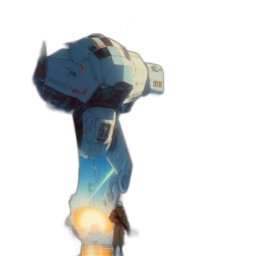 robot, weapon, staff, bottle transparent PNG cut-out