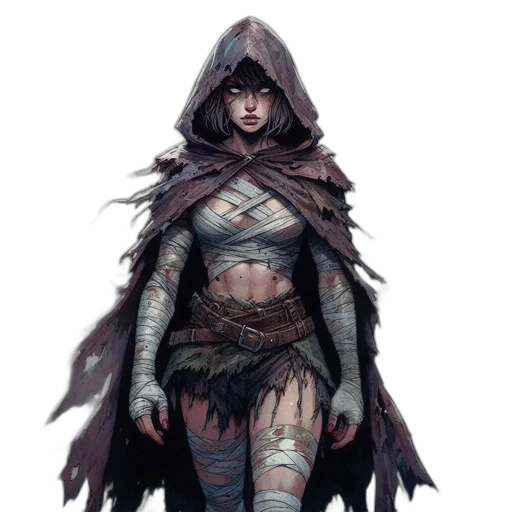 concept art, fantasy art, comic book art, pixel art transparent PNG cut-out
