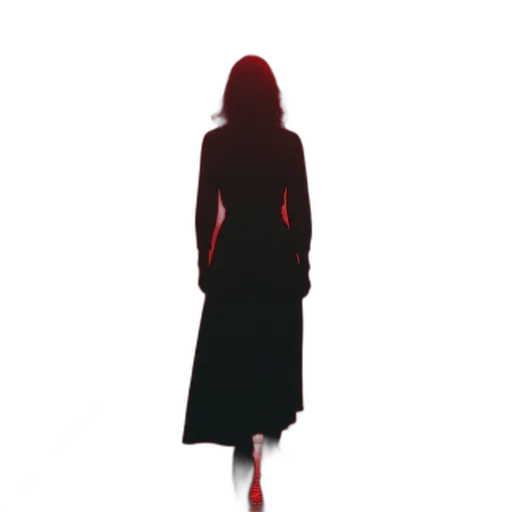 dress, jacket, staff, creature transparent PNG cut-out