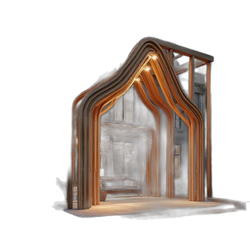 furniture, 3d render, concept art, photorealistic transparent PNG cut-out