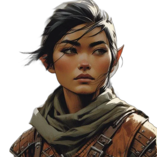 face, staff, concept art, fantasy art transparent PNG cut-out
