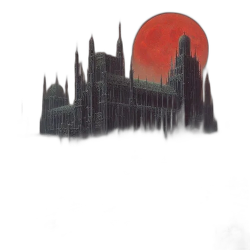 building, concept art, watercolor, fantasy art transparent PNG cut-out