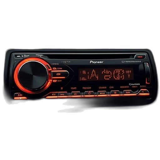 car, pioneer, fos, fm306 transparent PNG cut-out