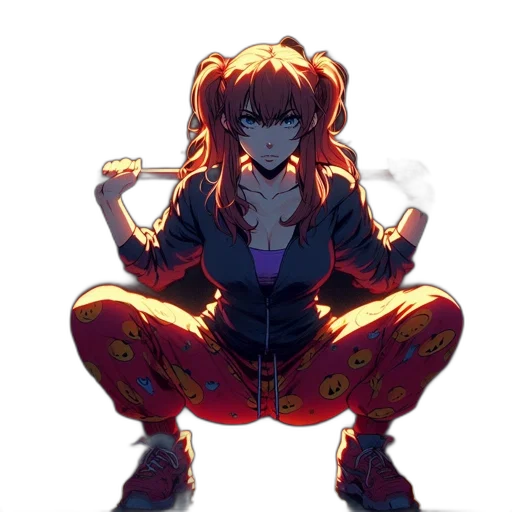 jacket, weapon, staff, robot transparent PNG cut-out