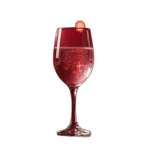 food, bottle, 3d render, red transparent PNG cut-out