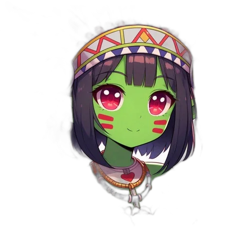 mask, jewelry, dragon, staff transparent PNG cut-out