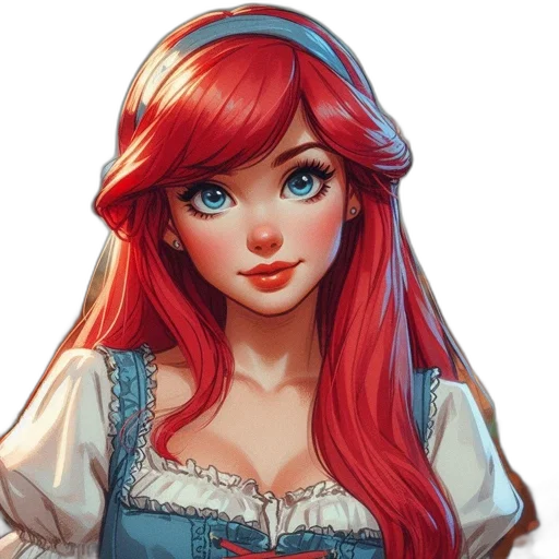 face, dress, fantasy art, concept art transparent PNG cut-out