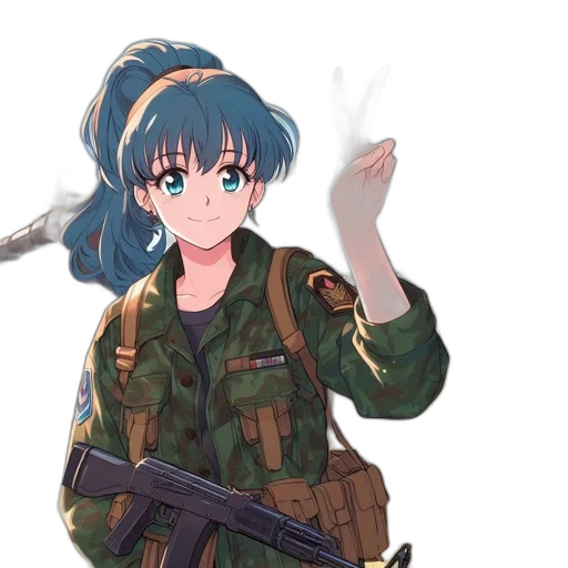 weapon, jacket, staff, animal transparent PNG cut-out