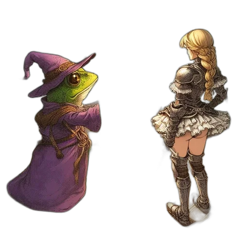 hat, dress, concept art, fantasy art transparent PNG cut-out