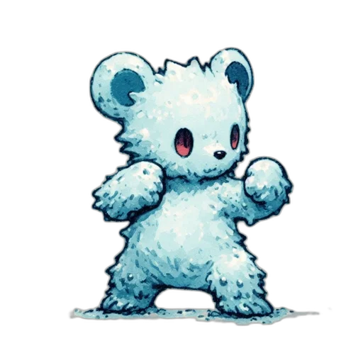 creature, animal, staff, pixel art transparent PNG cut-out