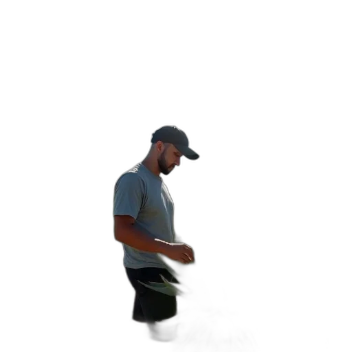 staff, hat, food, face transparent PNG cut-out