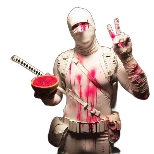 staff, food, weapon, robot transparent PNG cut-out