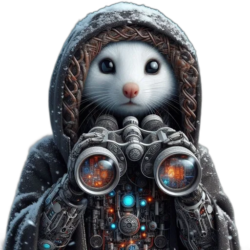 robot, jacket, animal, concept art transparent PNG cut-out