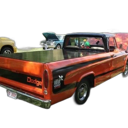 car, 3d render, vibrant, orange transparent PNG cut-out
