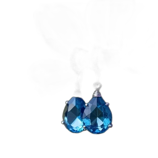 jewelry, crown, 3d render, blue transparent PNG cut-out
