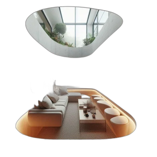 furniture, jewelry, 3d render, concept art transparent PNG cut-out
