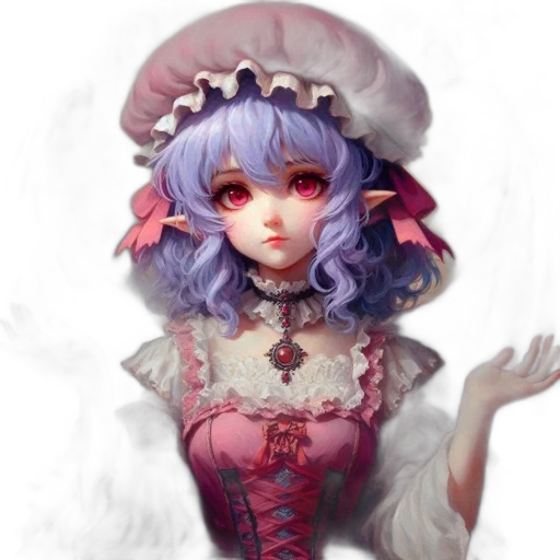dress, crown, face, staff transparent PNG cut-out