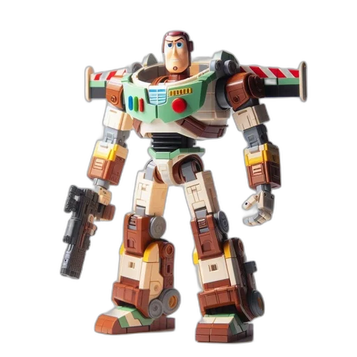 robot, weapon, 3d render, concept art transparent PNG cut-out