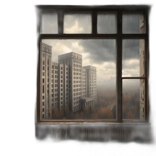 building, furniture, face, photorealistic transparent PNG cut-out