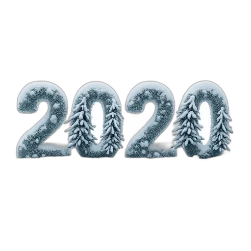 3d render, card, new, year transparent PNG cut-out