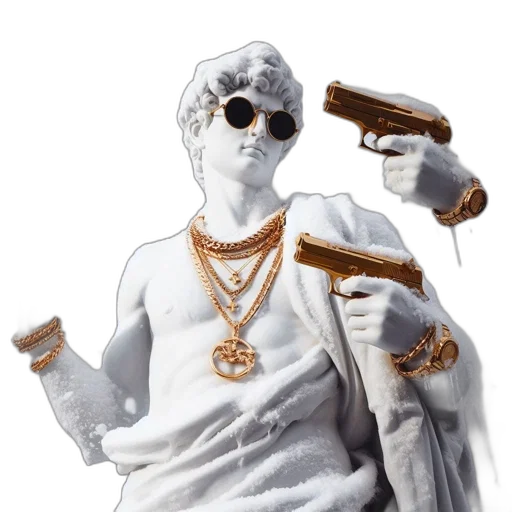 jewelry, weapon, staff, jacket transparent PNG cut-out