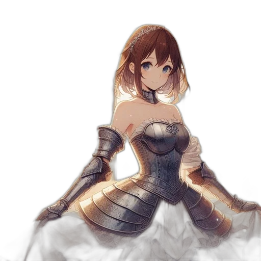 dress, sword, weapon, crown transparent PNG cut-out