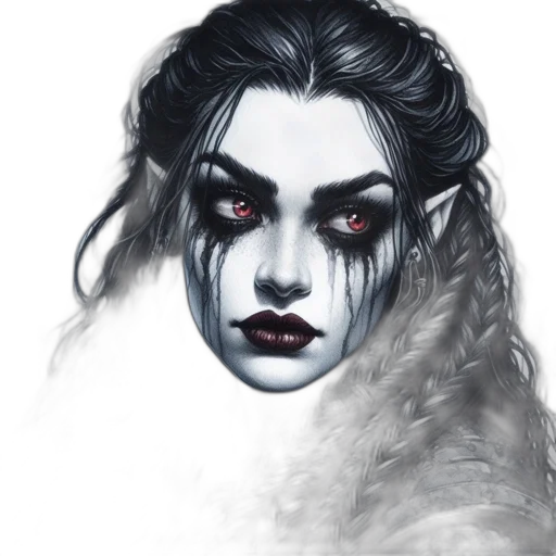 face, mask, creature, fantasy art transparent PNG cut-out