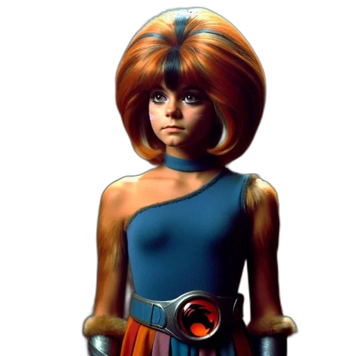 hair, dress, staff, face transparent PNG cut-out