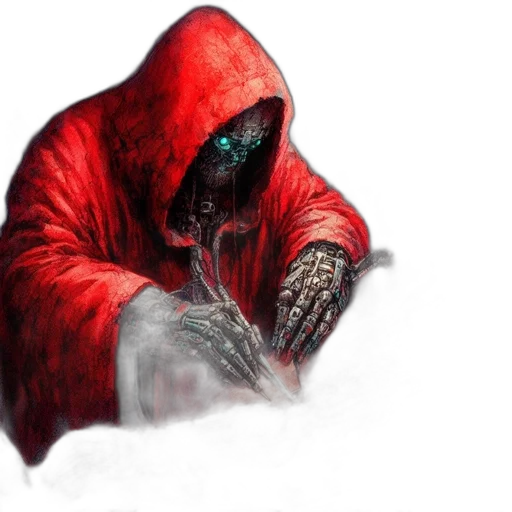 jacket, mask, weapon, concept art transparent PNG cut-out