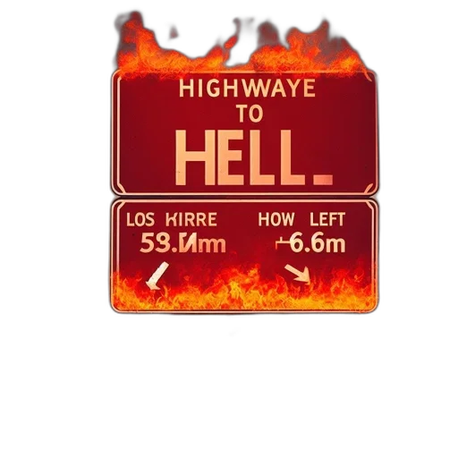 car, hat, fire, highway transparent PNG cut-out