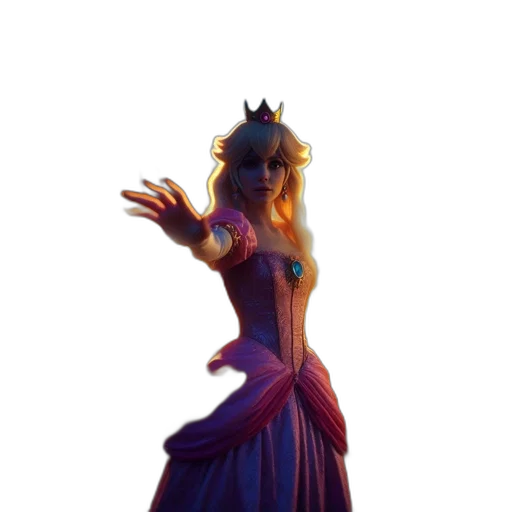 dress, crown, staff, concept art transparent PNG cut-out