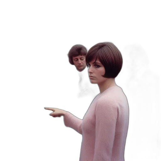 face, dress, hair, mask transparent PNG cut-out