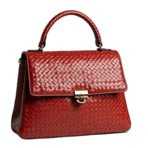 red, classic, medium, woven transparent PNG cut-out