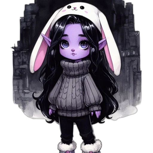 creature, dress, pixel art, fantasy art transparent PNG cut-out