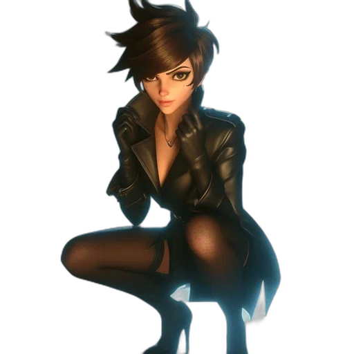 jacket, dress, staff, weapon transparent PNG cut-out