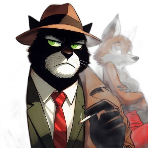 mask, staff, hat, jacket transparent PNG cut-out