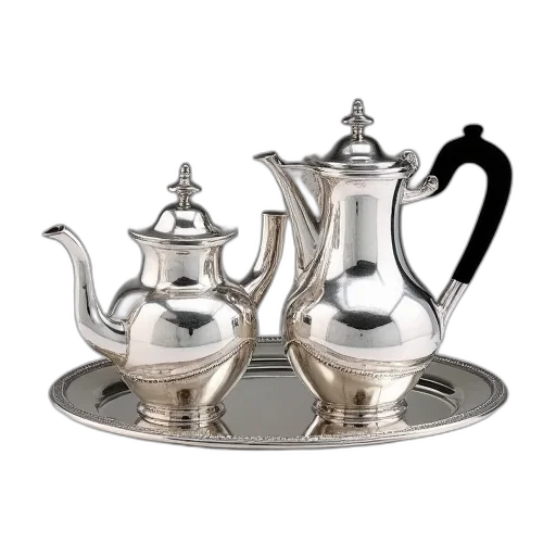 3d render, photorealistic, silver, three transparent PNG cut-out