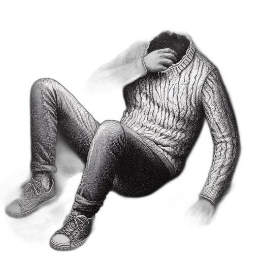 jacket, mask, creature, hair transparent PNG cut-out