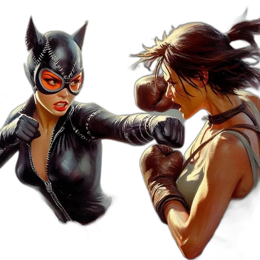 comic book art, concept art, photorealistic, fantasy art transparent PNG cut-out