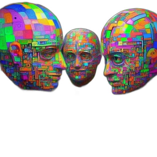 mask, face, robot, crown transparent PNG cut-out