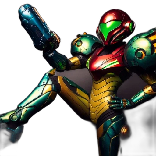 robot, weapon, concept art, 3d render transparent PNG cut-out