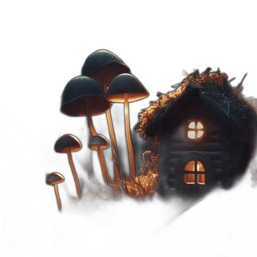 building, furniture, hat, concept art transparent PNG cut-out