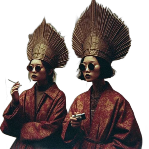 staff, mask, hat, jewelry transparent PNG cut-out