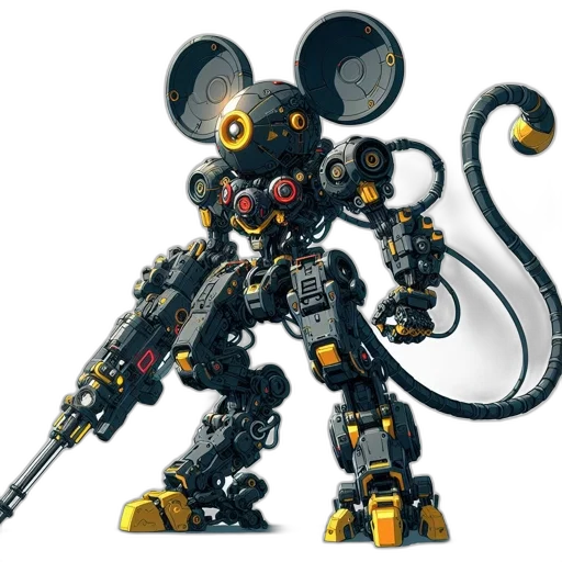 robot, weapon, staff, animal transparent PNG cut-out