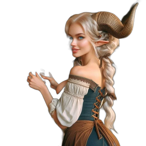 staff, dragon, dress, jewelry transparent PNG cut-out