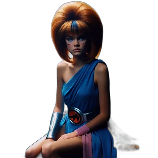 hair, dress, concept art, photorealistic transparent PNG cut-out