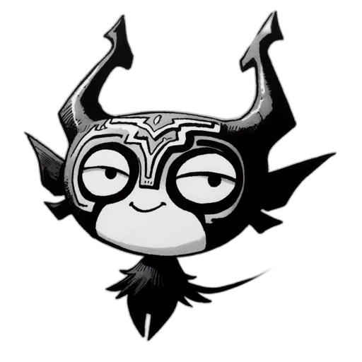 mask, dragon, crown, staff transparent PNG cut-out