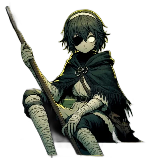 staff, sword, weapon, mask transparent PNG cut-out