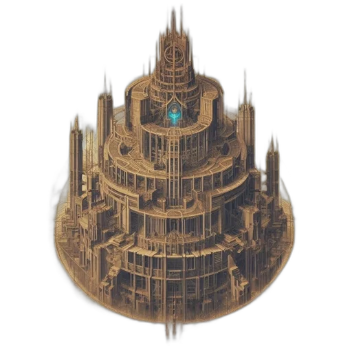 crown, building, robot, hat transparent PNG cut-out