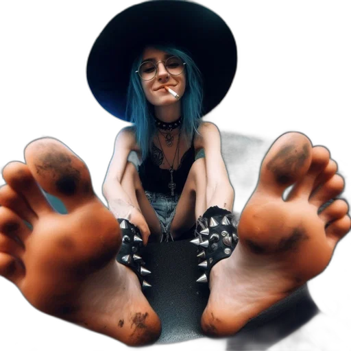 shoes, hat, face, creature transparent PNG cut-out